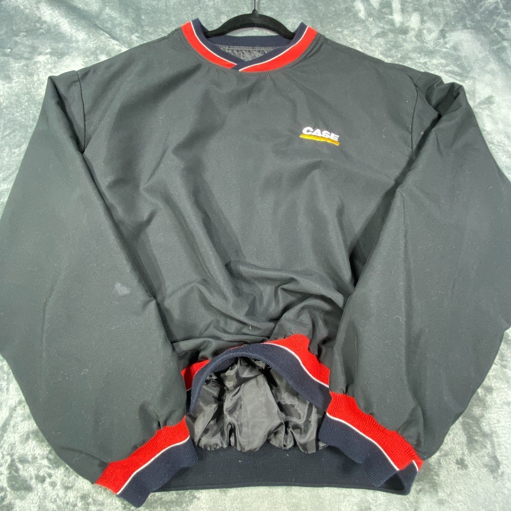 Vintage Case IH Pullover Windbreaker Jacket Mens Large Workwear Eco Retro Baggy